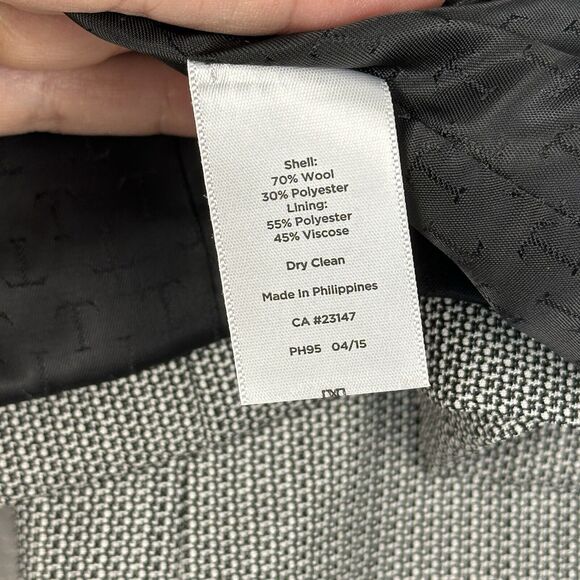 Talbots Petites Blazer Womens 12P Black White Wool Blend Career Office Business - Picture 11 of 16